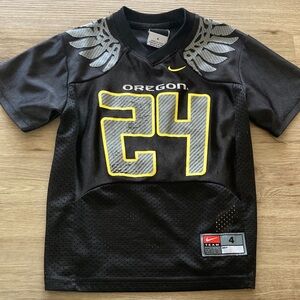 Size 4 Nike Oregon Ducks Football Jersey #24 Black & Yellow Unisex